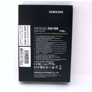 サムスン Samsung SSD 980 1TB M.2 NVMe MZ-V8V