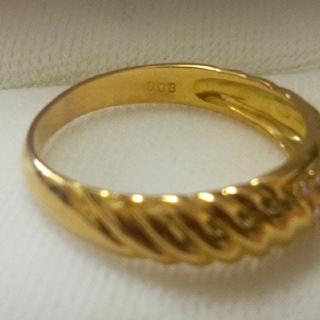 K18ゴールドリング  13号　約2.7g　指輪 レディースのアクセサリー(リング(指輪))の商品写真