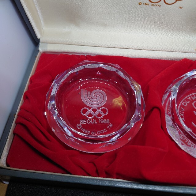 ソウルオリンピック記念　アッシュトレイ×２個セット エンタメ/ホビーのコレクション(ノベルティグッズ)の商品写真