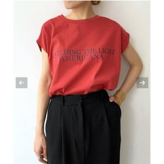 アパルトモンドゥーズィエムクラス(L'Appartement DEUXIEME CLASSE)の新品未開封　L'Appartement【アメリカーナ】N/S LOGO TEE(カットソー(半袖/袖なし))