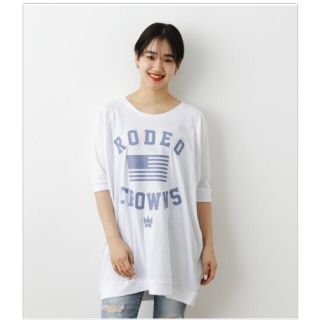 ロデオクラウンズワイドボウル(RODEO CROWNS WIDE BOWL)のRCWB OL DENIM USカットワンピース(ミニワンピース)