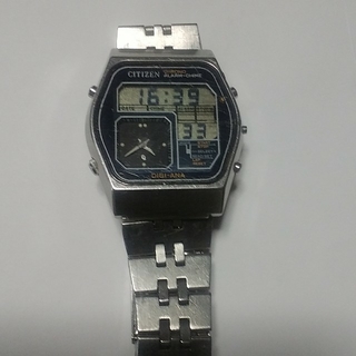 シチズン(CITIZEN)のヴィンテージ CITIZEN デジアナ腕時計 アラーム チャイム クロノグラフ(腕時計(デジタル))