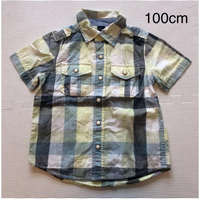 babyGAP(ベビーギャップ)のbaby gap 半袖シャツ 100cm キッズ/ベビー/マタニティのキッズ服男の子用(90cm~)(ブラウス)の商品写真