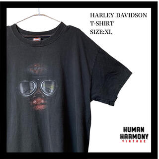 ハーレーダビッドソン(Harley Davidson)のハーレーダビッドソン Tシャツ 両面プリント 古着 オーバーサイズ ゆるだぼ(Tシャツ/カットソー(半袖/袖なし))