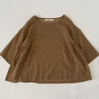 フォグリネンワーク(fog linen work)のplaisir du sabbatum サバタム プルオーバーシャツ ブラウン(シャツ/ブラウス(長袖/七分))