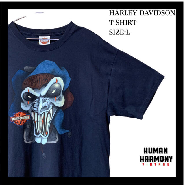 Harley Davidson(ハーレーダビッドソン)のハーレーダビッドソン Tシャツ 両面プリント 古着 オーバーサイズ ゆるだぼ メンズのトップス(Tシャツ/カットソー(半袖/袖なし))の商品写真