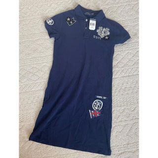 ポロラルフローレン(POLO RALPH LAUREN)の【新品】最終値下げ♡ポロ　ラルフローレン　レディース　ワンピース　ワッペン(ミニワンピース)