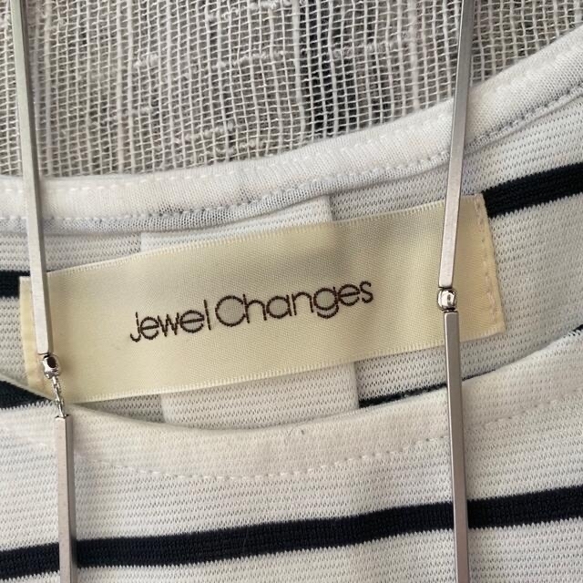 Jewel Changes(ジュエルチェンジズ)のジュエル チェンジズ Jewel Changes ボーダーのワンピース　S レディースのワンピース(ひざ丈ワンピース)の商品写真