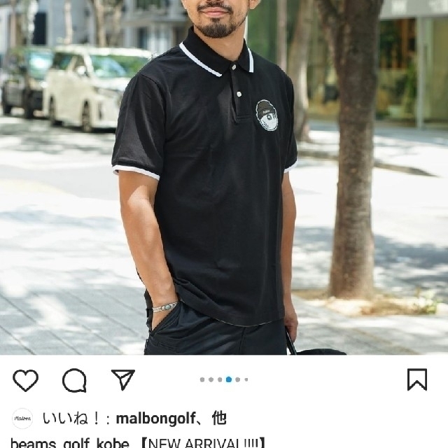 BEAMS(ビームス)のMALBON GOLF ✕ BEAMS GOLF 別注ポロ メンズのトップス(ポロシャツ)の商品写真