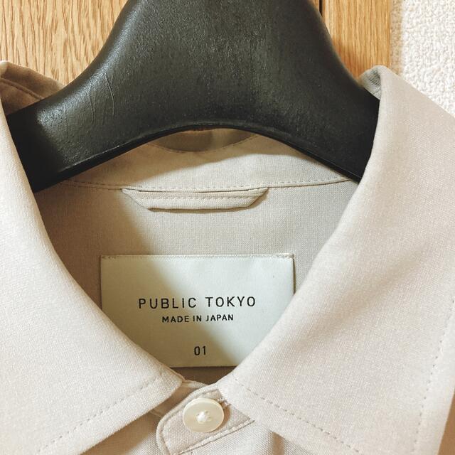 PUBLIC TOKYO(パブリックトウキョウ)の【美品】PUBLIC TOKYO コンフォートリラックスシャツ ベージュ メンズのトップス(シャツ)の商品写真