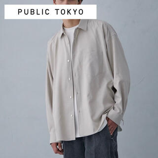 パブリックトウキョウ(PUBLIC TOKYO)の【美品】PUBLIC TOKYO コンフォートリラックスシャツ ベージュ(シャツ)