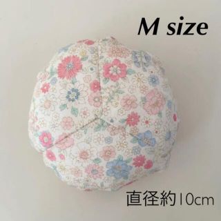 【Mサイズ】白花柄 ダブルガーゼ  丸型 乳がんパッド (その他)