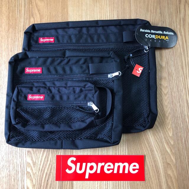 新品　supreme メッシュバッグ　BLACK