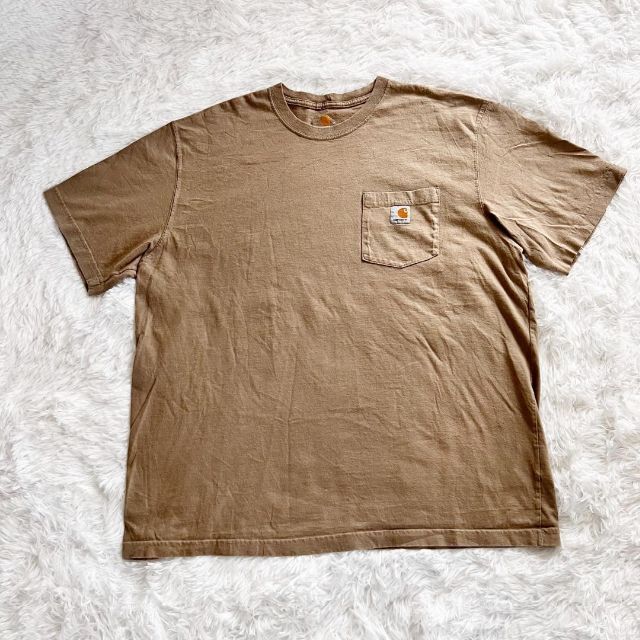 carhartt(カーハート)の✨カーハート Tシャツ ポケット ブラウン XL ヴィンテージ 90ｓ ビッグ メンズのトップス(Tシャツ/カットソー(半袖/袖なし))の商品写真