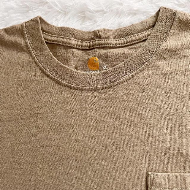 carhartt(カーハート)の✨カーハート Tシャツ ポケット ブラウン XL ヴィンテージ 90ｓ ビッグ メンズのトップス(Tシャツ/カットソー(半袖/袖なし))の商品写真