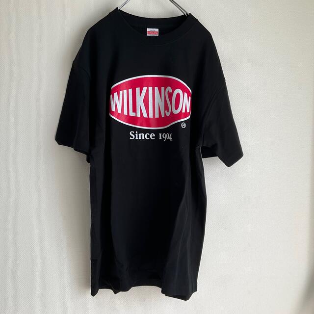 アサヒ(アサヒ)のWILKINSON ウィルキンソン　Tシャツ　企業　フロントプリント　ロゴ　L  メンズのトップス(Tシャツ/カットソー(半袖/袖なし))の商品写真