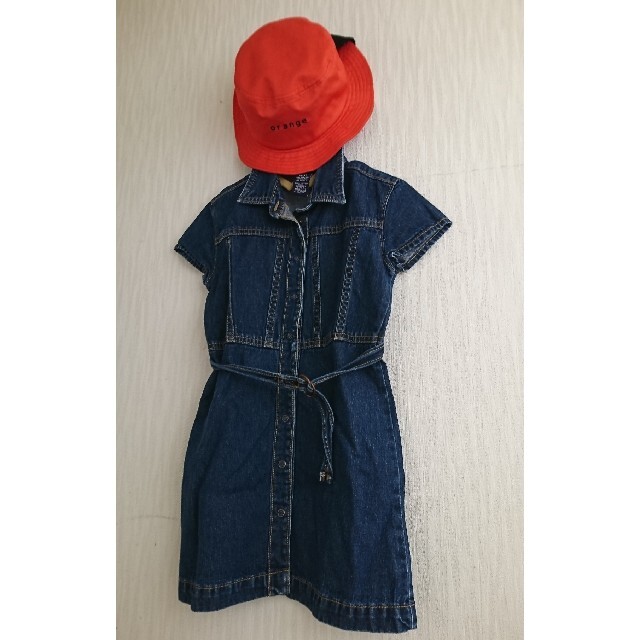 GAP Kids(ギャップキッズ)のGAP kids デニム シャツワンピース 110 GAP Gapkids キッズ/ベビー/マタニティのキッズ服女の子用(90cm~)(ワンピース)の商品写真