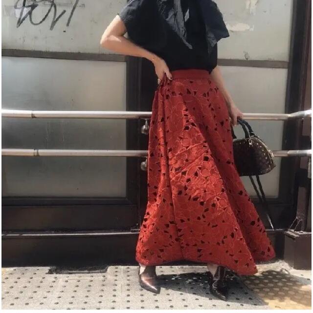 アメリヴィンテージ VIOLA CUTWORK FLARE SKIRT