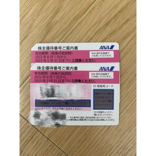 エーエヌエー(ゼンニッポンクウユ)(ANA(全日本空輸))のANA 株主優待券　2枚セット(その他)