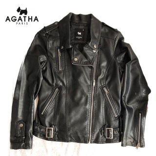 【新品未使用】AGHATAライダースジャケット&Tシャツ セット