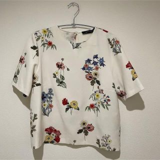 ザラ(ZARA)のZARA 花柄トップス(シャツ/ブラウス(半袖/袖なし))