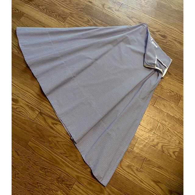 MADISONBLUE(マディソンブルー)の【MADISON BLUE】MI-MOLLET FLARE SK STRIPE レディースのスカート(ロングスカート)の商品写真