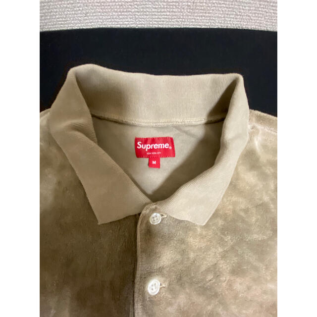 新品大特価 Supreme - Supreme Bleached Velour L/S Polo