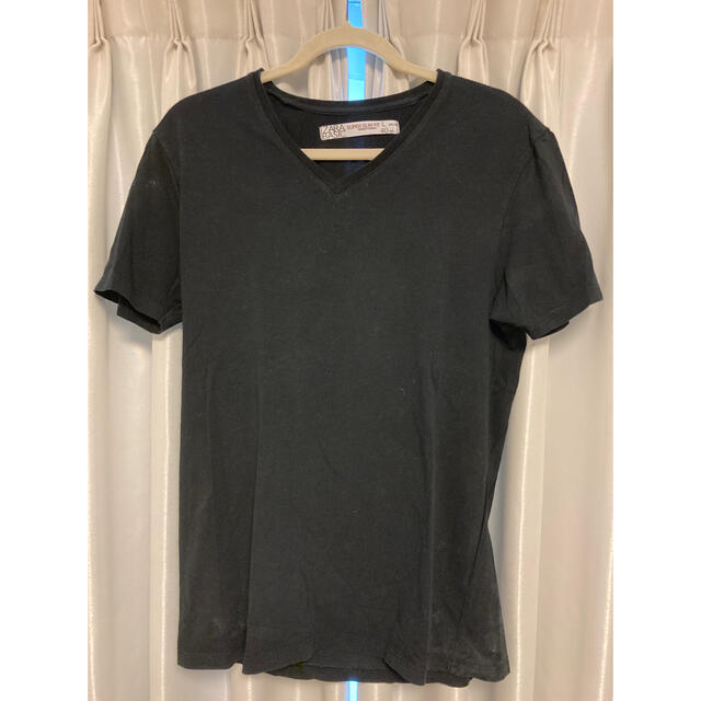 ZARA(ザラ)のZARA 3枚セット L ブラック系 古着 メンズのトップス(Tシャツ/カットソー(半袖/袖なし))の商品写真