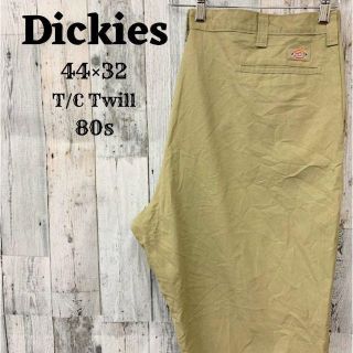 ディッキーズ(Dickies)の美品80sディッキーズ44×32ベージュカーキチノパンスラックスボトムス(チノパン)