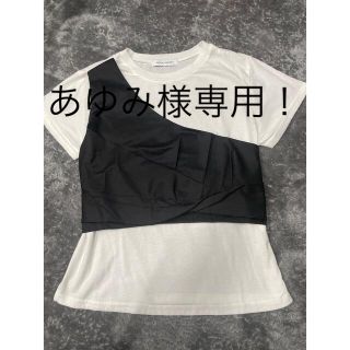 マウジー(moussy)のmoussy ビスチェ風Ｔシャツ　S(Tシャツ(半袖/袖なし))