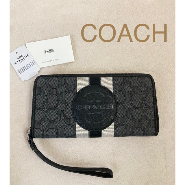 COACH(コーチ)の【新品】coach  長財布　デンプシー　ウォレット　ブラック レディースのファッション小物(財布)の商品写真