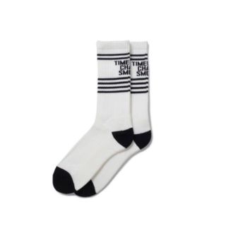 【値引不可】TCS LINE JACQUARD SOCKS 舐達麻 WHITE(ソックス)