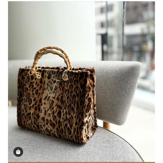 L'Appartement Leopard Bamboo Bag