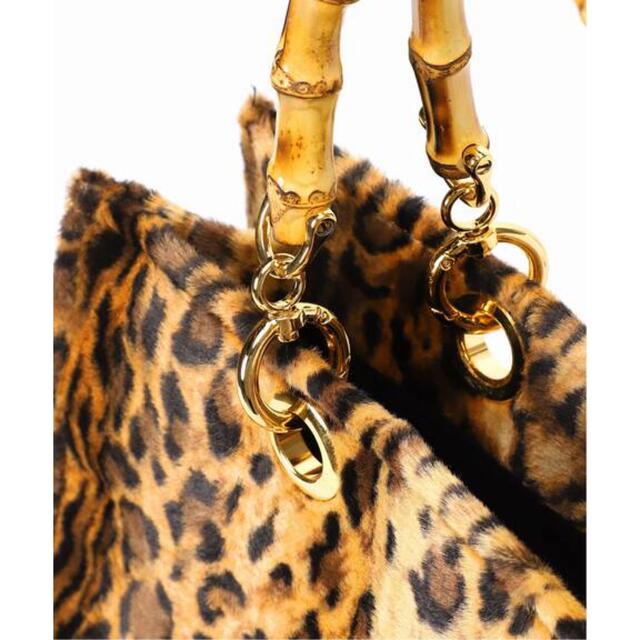 L'Appartement DEUXIEME CLASSE(アパルトモンドゥーズィエムクラス)のL'Appartement  Leopard Bamboo Bag レディースのバッグ(ハンドバッグ)の商品写真