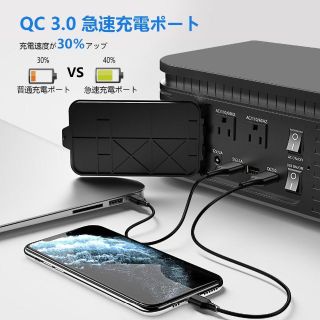 ポータブル電源 PSE認証 大容量 650Wh アウトドア AC/DC/USBの通販 by
