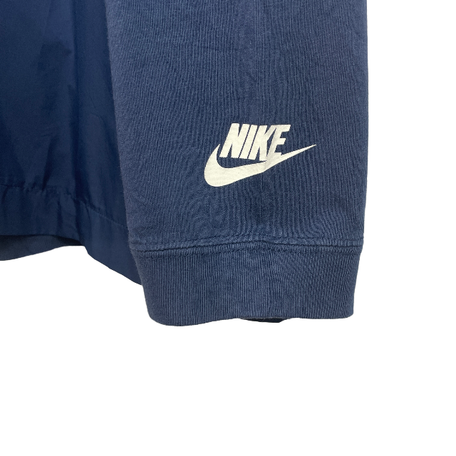 NIKE(ナイキ)のNIKE ナイキ AIRMAX 長袖Tシャツ ロンT 異素材切替 ネイビー L メンズのトップス(Tシャツ/カットソー(七分/長袖))の商品写真