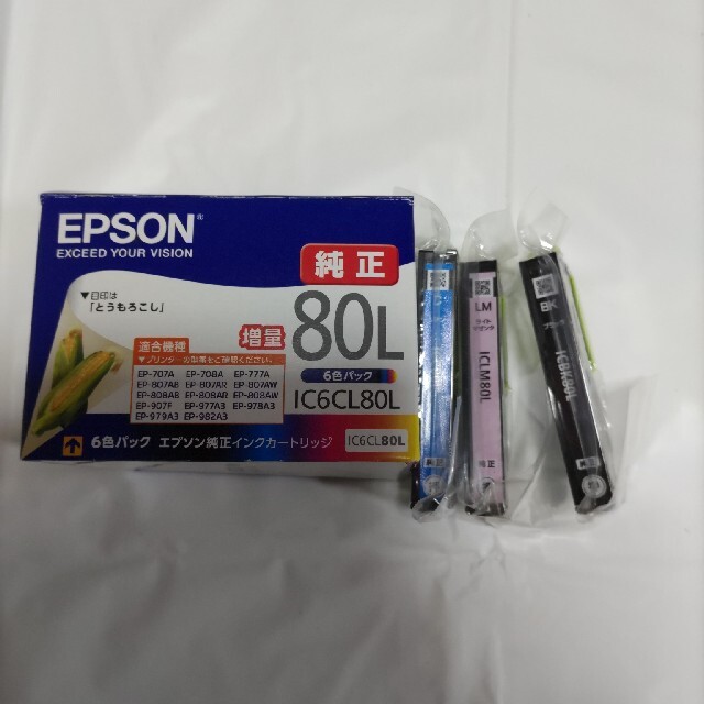 EPSON 純正インクカートリッジ 80L 6色セット