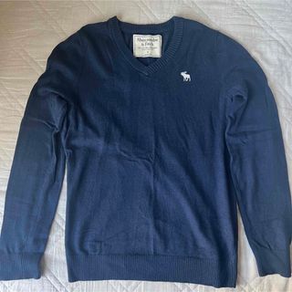 アバクロンビーアンドフィッチ(Abercrombie&Fitch)のアバクロ　セーター　ネイビー(ニット/セーター)