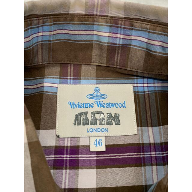 Vivienne Westwood(ヴィヴィアンウエストウッド)のVivienne Westwood MAN オーブ　チェックシャツ　旧タグ メンズのトップス(シャツ)の商品写真