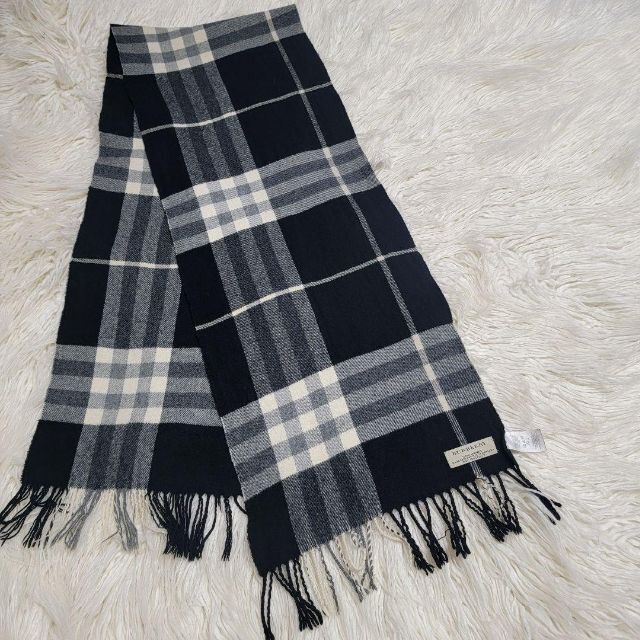 BURBERRY - BURBERRY ジャイアントノバチェック カシミヤ100