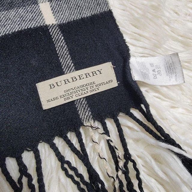 BURBERRY - BURBERRY ジャイアントノバチェック カシミヤ100