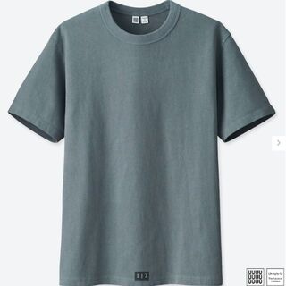 ユニクロ(UNIQLO)の《格安》ユニクロ UNIQLO クルーネック Tシャツ 半袖 グレー XLサイズ(Tシャツ/カットソー(半袖/袖なし))