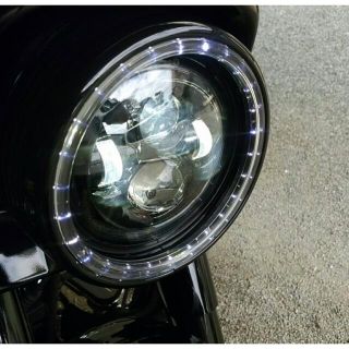 Harley Davidson - クリアキン LEDヘッドライトトリムリング 7インチ