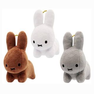 タイトー(TAITO)のブルーナアニマル ぬいぐるみ マスコット　タグ付き　ミッフィー 　miffy(キャラクターグッズ)