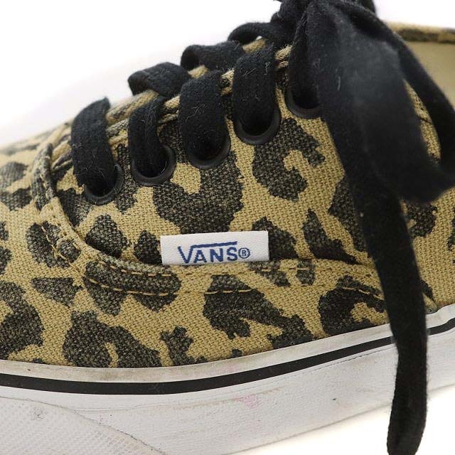 VANS(ヴァンズ)のバンズ オーセンティック スニーカー ローカット ヒョウ柄 24cm ベージュ メンズの靴/シューズ(スニーカー)の商品写真