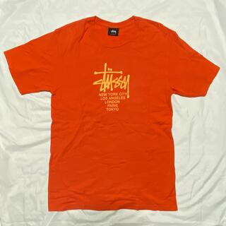 ステューシー(STUSSY)のstussy Tシャツ　オレンジ(Tシャツ/カットソー(半袖/袖なし))
