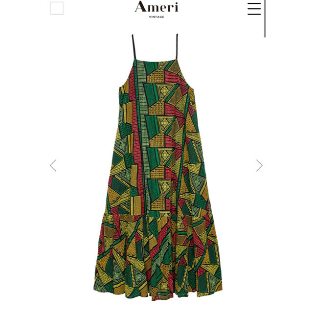 Ameri VINTAGE(アメリヴィンテージ)の【Ameri VINTAGE】LINDA TURKEY DRESS ミックス レディースのワンピース(ロングワンピース/マキシワンピース)の商品写真