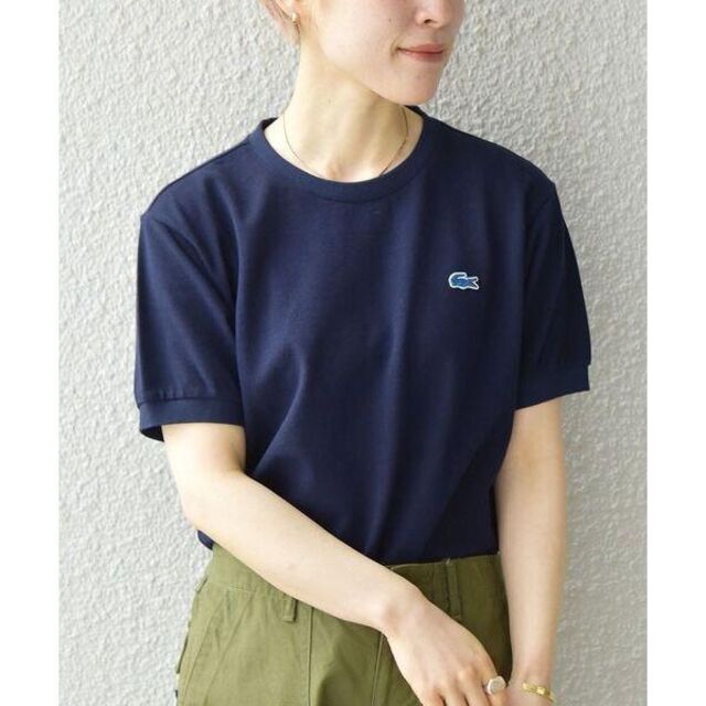 SHIPS for women(シップスフォーウィメン)の新品 SHIPS any別注LACOSTE: PIQUE クルーネック Tシャツ レディースのトップス(Tシャツ(半袖/袖なし))の商品写真