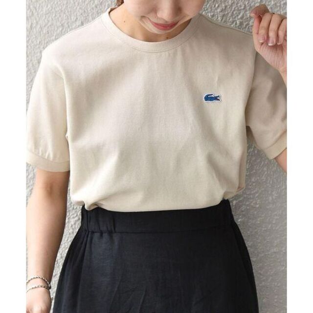 SHIPS for women(シップスフォーウィメン)の新品 SHIPS any別注LACOSTE: PIQUE クルーネック Tシャツ レディースのトップス(Tシャツ(半袖/袖なし))の商品写真