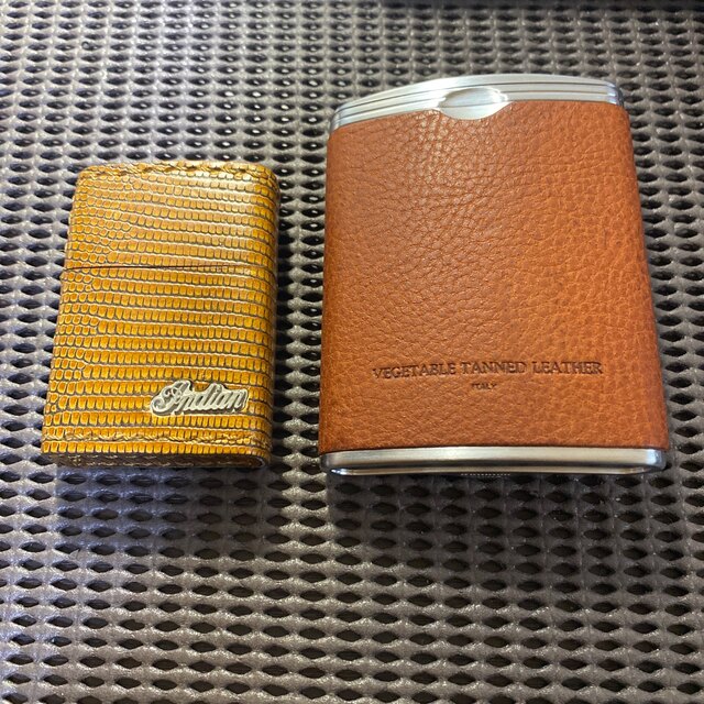 ⭐︎未使用⭐︎Indian Motocycle  ZIPPO +携帯用革巻き灰皿